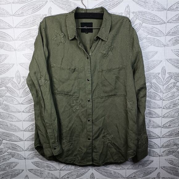 Rails Marcel Green Start Button Down Sage Normcore relaxed fit Western - Picture 10 of 10